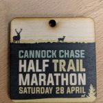 UV Printed Colour Medal showing deer and text about a Half Marathon